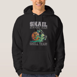 Schnecke läuft Team Muschel Yeah Langsame Schnecke Hoodie