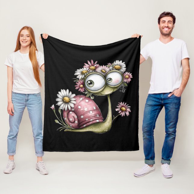 Schnecke liebt dich fleecedecke (Beispiel)