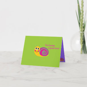 Schnecke Notecard Karte