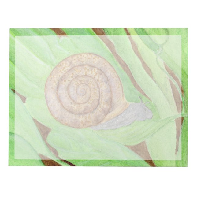 Schnecke Notizblock (Vorderseite)