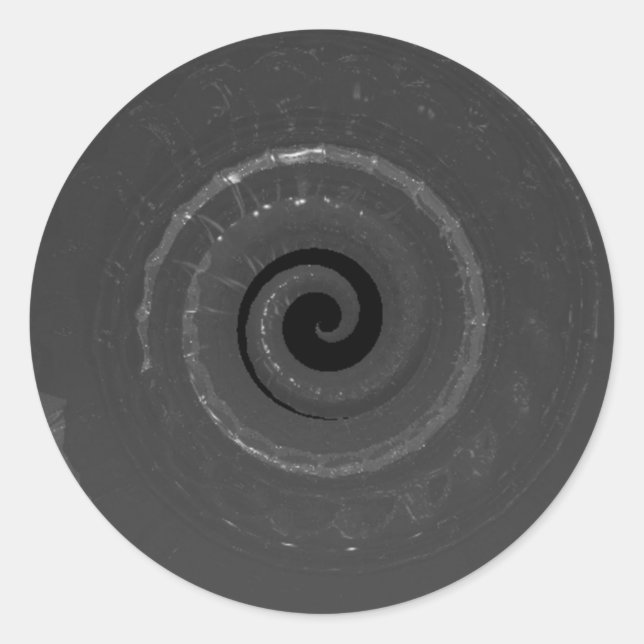 Schnecke Runder Aufkleber (Vorderseite)