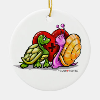 Schnecke + Schildkröte - LIEBE - KISS - Ornament