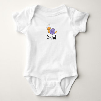 Schnecke-Shirt Baby Strampler