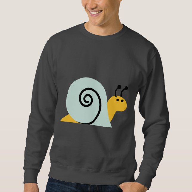 Schnecke Slugs Gastropode-niedliches Cartoon-Tier Sweatshirt (Vorderseite)