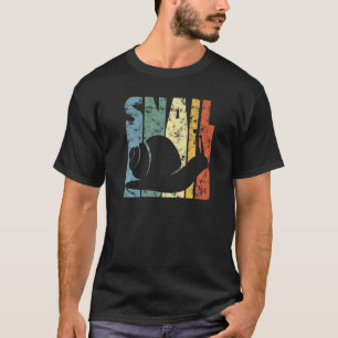 Schnecke Spiralschale Tier Retro Vintage abgenutzt T-Shirt