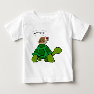 Schnecke u. Schildkröte - Turbo-Duo Baby T-shirt