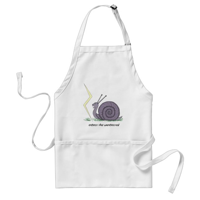 Schnecke überrascht schürze (Vorne)