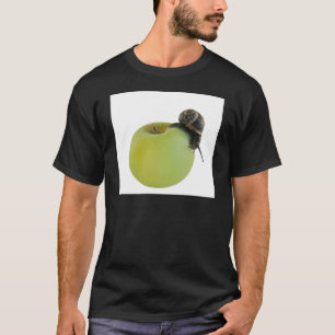 Schnecke und Apfel T-Shirt