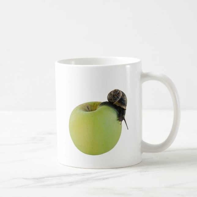 Schnecke und Apfel Tasse (Rechts)