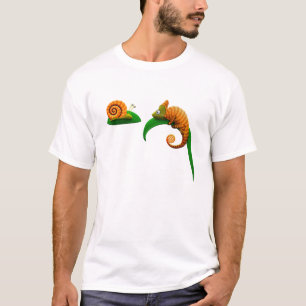 Schnecke und Chamäleon T-Shirt