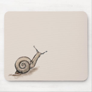 Schnecke ursprüngliches Pastellzenzeichnen Mousepad