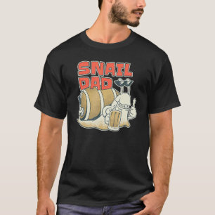Schnecke Vater Seltene Schnecke Hühner Schlepper T-Shirt