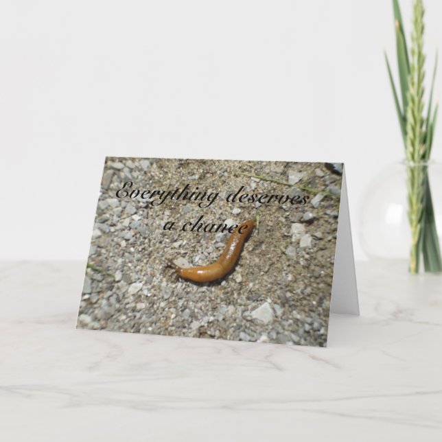 Schnecke-Verdient eine Möglichkeit Karte (Vorderseite)