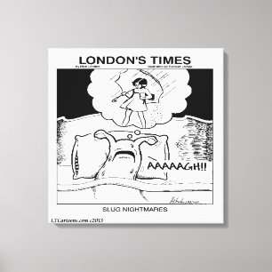 Schnecken-Albträume Klassische LTCartoons Comic Leinwanddruck
