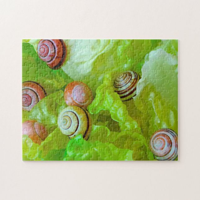Schnecken auf Salat 252-pc Puzzle (Horizontal)