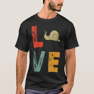 Schnecken aus Retro-Liebe T-Shirt