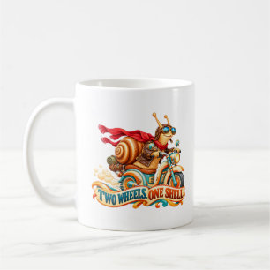 Schnecken-Biker – Zwei Räder, ein Gehäuse Kaffeetasse