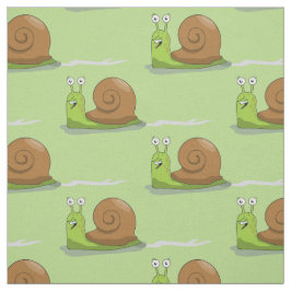 Schnecken, die Grün laufen Stoff