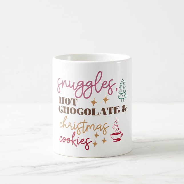 Schnecken Heiße Schokolade - Weihnachten Kaffeetasse (Mittel)