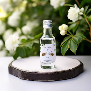 Schnecken-Hochzeitsgunst Slow & Steady Alkoholflaschenetikett