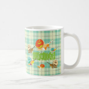 Schnecken kriechen tasse