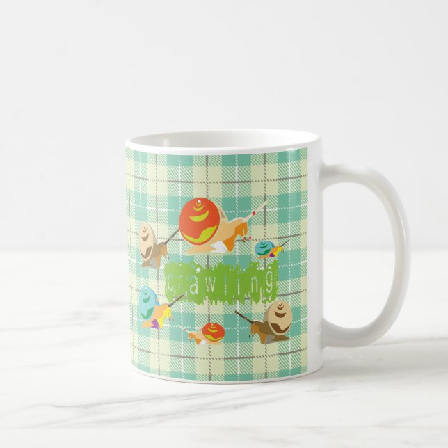 Schnecken kriechen tasse (Rechts)