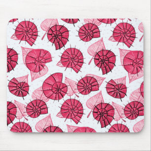 Schnecken Muster Niedliche Natur Lover Pink Mousepad
