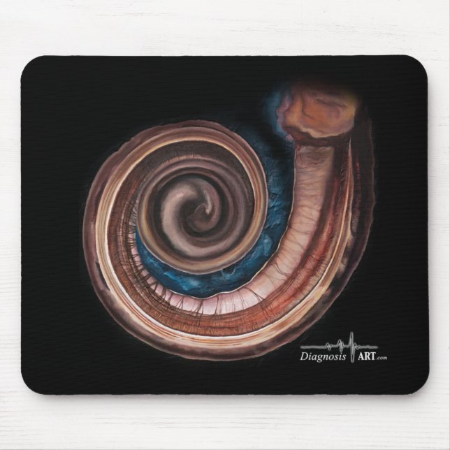 Schnecken-"Scheibe" mousepad (Vorne)