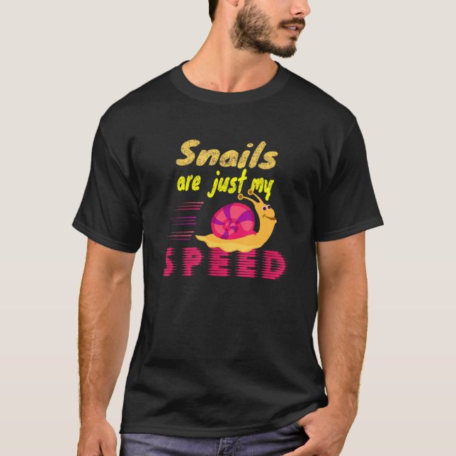 Schnecken sind nur mein Speed Sprichwort Racing Sc T-Shirt (Vorderseite)