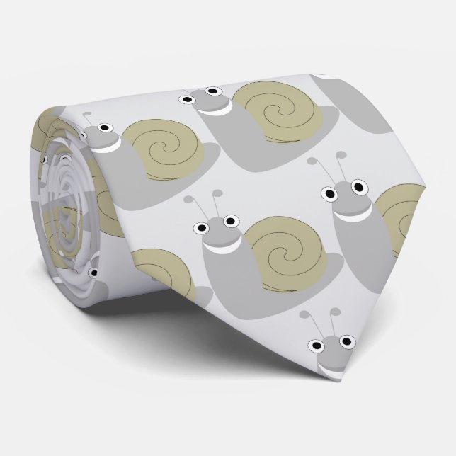 Schneckendesign Hintergrund in jeder Farbe Krawatte (Gerollt)