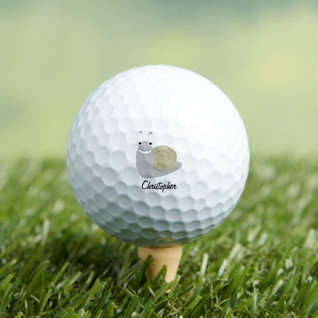 Schneckendesign Personalisiert Golfball (Insitu T-Shirt)