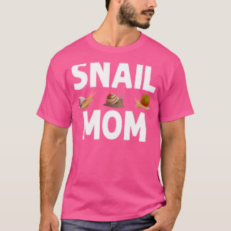Schneckendesigns für Mamas Gastropod Lazy Slug T-Shirt