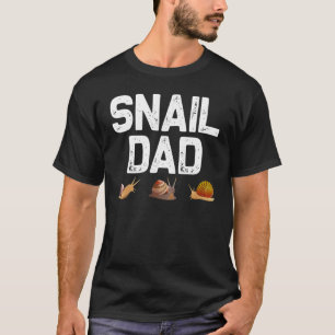 Schneckendesigns für Vater Männer Gastropod Lazy S T-Shirt