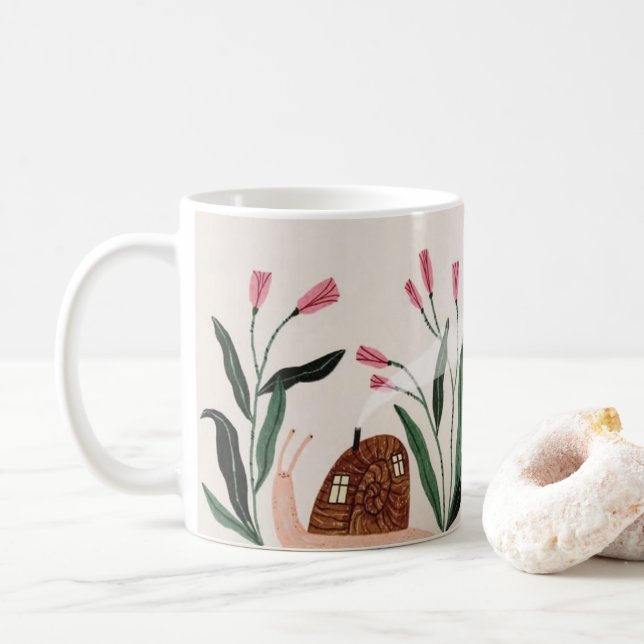 Schneckenhaus Whimsical Tasse (Mit Donut)