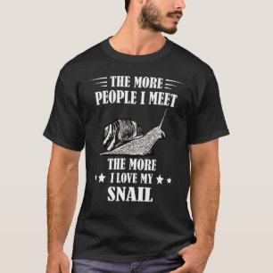 Schneckenliebhaber Schneckenhäuschen Molluske Mehr T-Shirt