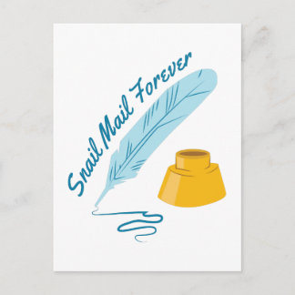 Schneckenpost Postkarte