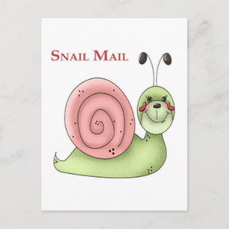 Schneckenpost Postkarte