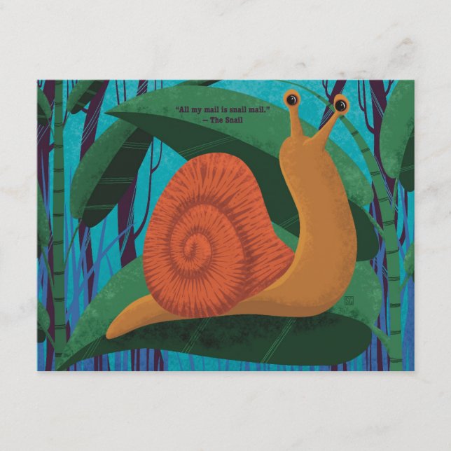 Schneckenpost Postkarte 10er-Pack (Vorderseite)