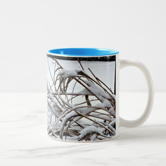Schnee 2 zweifarbige tasse (Rechts)