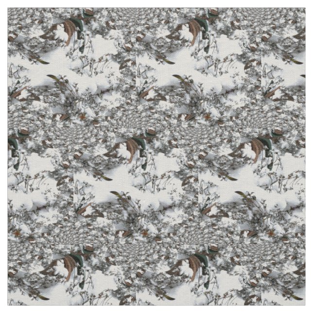 Schnee-Abstrakt Stoff (Muster)