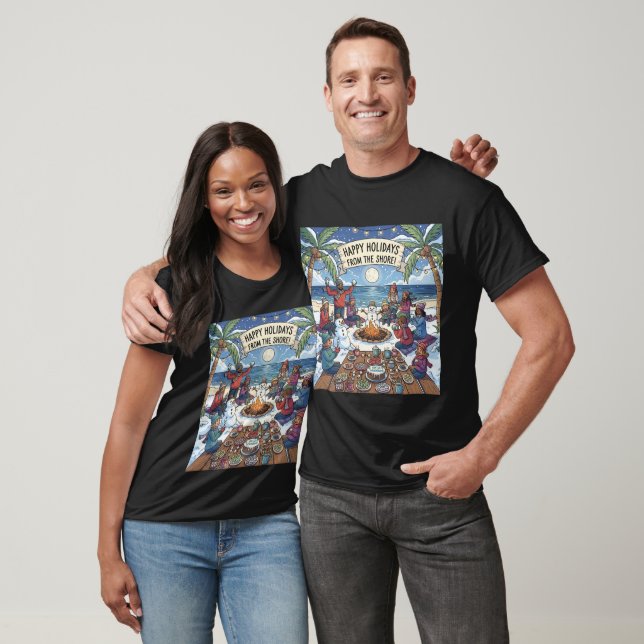 Schnee am Meer T-Shirt (Unisex)