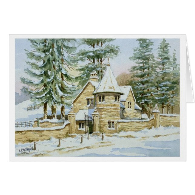 Schnee am Stowell Häuschen-Tor (Vorderseite (Horizontal))