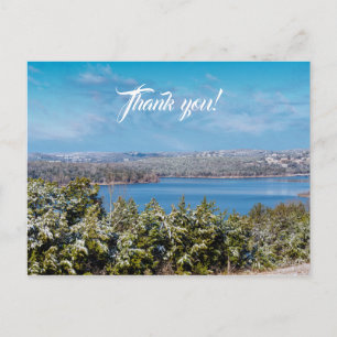 Schnee am Table Rock Lake Danke Postcard Postkarte