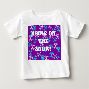 Schnee anbringen baby t-shirt
