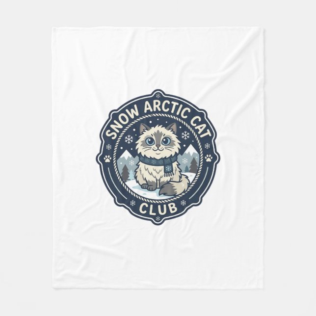 Schnee Arctic Cat POD Vektor Kunst - Schnee Arctic Fleecedecke (Vorderseite)