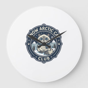 Schnee Arctic Cat POD Vektor Kunst - Schnee Arctic Große Wanduhr
