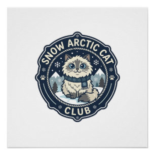 Schnee Arctic Cat POD Vektor Kunst - Schnee Arctic Poster