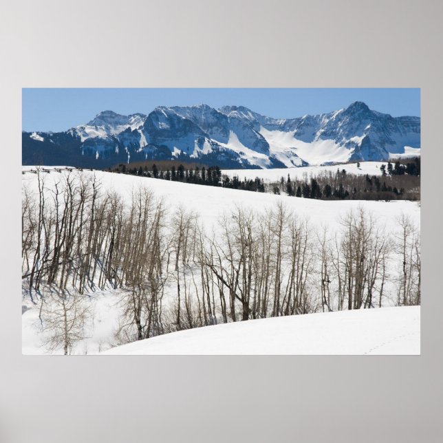 Schnee auf Dallas Divide Poster (Vorne)