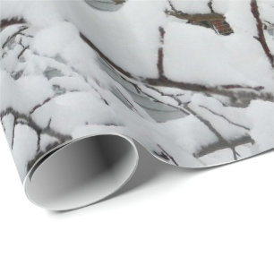 SCHNEE AUF DEM NIEDERLASSUNGS-Packpapier Geschenkpapier
