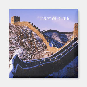 Schnee auf der großen Mauer der China Magnet